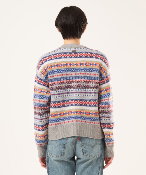 Levi's（リーバイス）の「Levi's/リーバイス INES フェアアイルセーター（ニット/セーター・レディース・ブルー・M/S/XS）」の3枚目の写真
