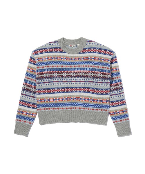 Levi's（リーバイス）の「Levi's/リーバイス INES フェアアイルセーター（ニット/セーター・レディース・ブルー・M/S/XS）」の7枚目の写真