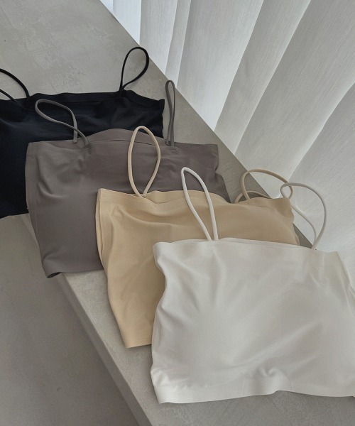 NUJOH(ヌゾ)の「Basic Bra Top / ベーシック ブラトップ(チューブトップ・レディース・ホワイト/チャコールグレー/ブラック/ベージュ・FREE)」の5枚目の写真