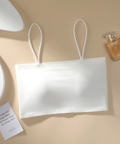 NUJOH(ヌゾ)の「Basic Bra Top / ベーシック ブラトップ(チューブトップ・レディース・ホワイト/チャコールグレー/ブラック/ベージュ・FREE)」の17枚目の写真