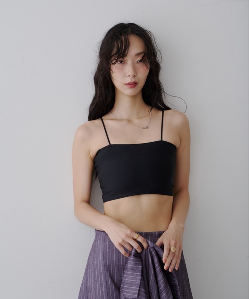 NUJOH(ヌゾ)の「Basic Bra Top / ベーシック ブラトップ(チューブトップ・レディース・ホワイト/チャコールグレー/ブラック/ベージュ・FREE)」の6枚目の写真