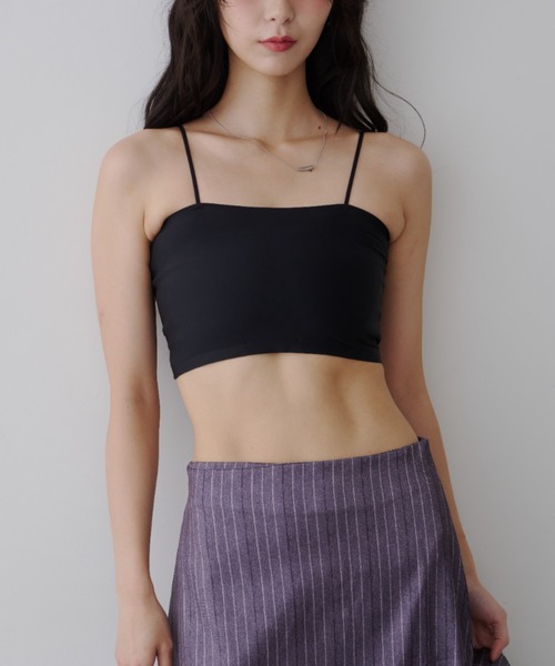NUJOH(ヌゾ)の「Basic Bra Top / ベーシック ブラトップ(チューブトップ・レディース・ホワイト/チャコールグレー/ブラック/ベージュ・FREE)」の7枚目の写真