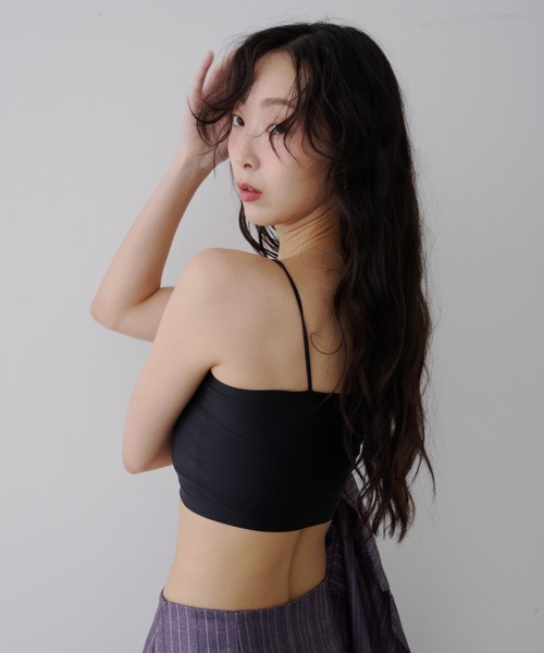 NUJOH(ヌゾ)の「Basic Bra Top / ベーシック ブラトップ(チューブトップ・レディース・ホワイト/チャコールグレー/ブラック/ベージュ・FREE)」の8枚目の写真