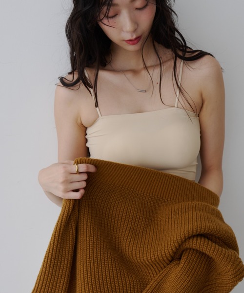 NUJOH(ヌゾ)の「Basic Bra Top / ベーシック ブラトップ(チューブトップ・レディース・ホワイト/チャコールグレー/ブラック/ベージュ・FREE)」の18枚目の写真