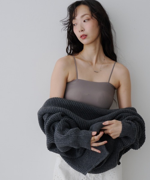 NUJOH(ヌゾ)の「Basic Bra Top / ベーシック ブラトップ(チューブトップ・レディース・ホワイト/チャコールグレー/ブラック/ベージュ・FREE)」の15枚目の写真