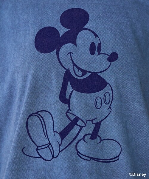 セール】【MICKEY MOUSE】 リンガーTシャツ/ミッキーマウス（Tシャツ