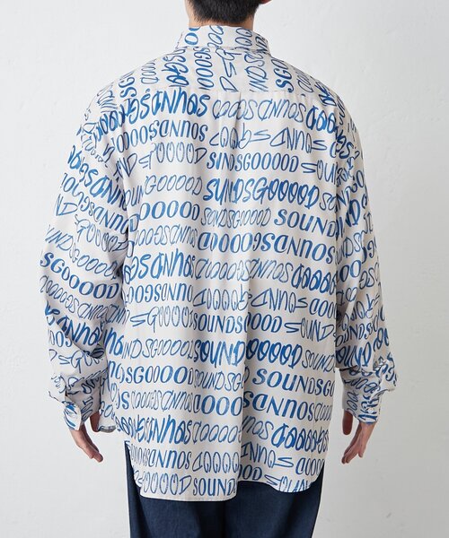 SOUNDSGOOOOD(サウンズグッド)の「【SOUNDSGOOOOD】総柄ロゴシャツ(シャツ/ブラウス・レディース・アイボリー/ピンク・ONE SIZE)」の17枚目の写真