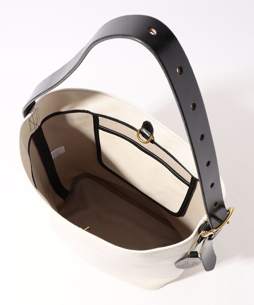 TOMORROWLAND （トゥモローランド）の「【別注】Brady LEVEN MEDIUM コットン ショルダーバッグ（ショルダーバッグ・メンズ・キナリ/ブラック・FREE）」の12枚目の写真