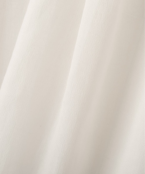 MARGARET HOWELL（マーガレットハウエル）の「COTTON SILK CHIFFON（シャツ/ブラウス・レディース・アイボリー/ブラック・1/2）」の7枚目の写真