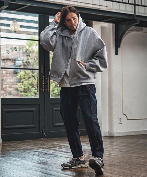 mpa3898- ビッグフーデッド裏起毛ZIPパーカー（パーカー）｜CAMBIO