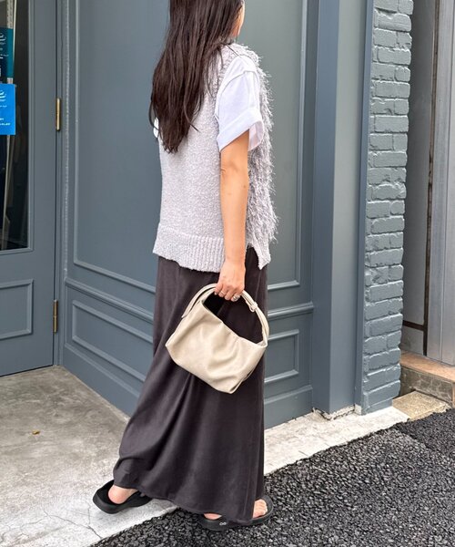 CIAOPANIC TYPY（チャオパニックティピー）の「スウェードスカート（スカート・レディース・チャコールグレー/ベージュ/キャメル・SMALL/MEDIUM）」の10枚目の写真