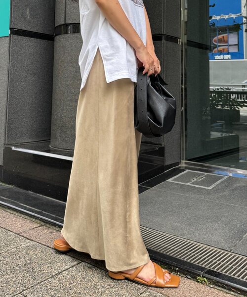 CIAOPANIC TYPY（チャオパニックティピー）の「スウェードスカート（スカート・レディース・チャコールグレー/ベージュ/キャメル・SMALL/MEDIUM）」の12枚目の写真