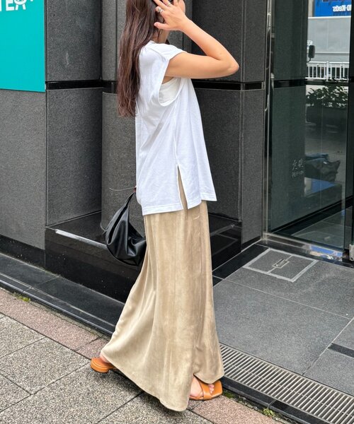 CIAOPANIC TYPY（チャオパニックティピー）の「スウェードスカート（スカート・レディース・チャコールグレー/ベージュ/キャメル・SMALL/MEDIUM）」の15枚目の写真