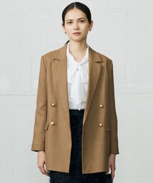 自由区（ジユウク）の「シルクネップツイード ジャケット（テーラードジャケット）」