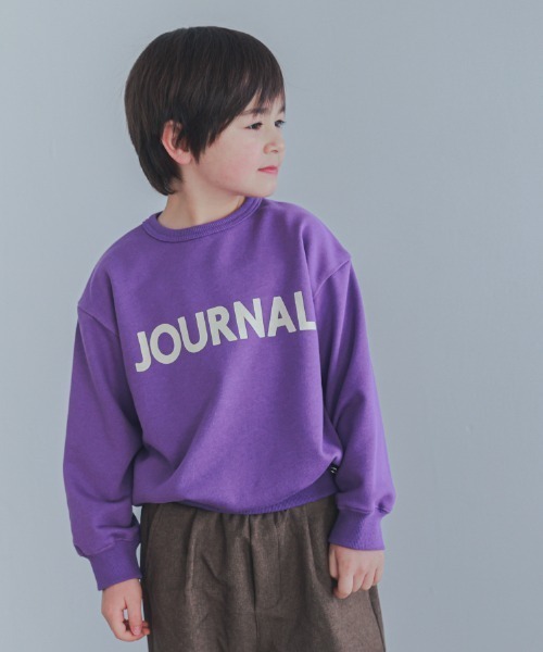 ZERO standerd（ゼロスタンダード）の「zero standard/ゼロスタンダード JOURNAL　トレーナー（スウェット・キッズ・ブラック/パープル/サンドベージュ・160cm/150cm/140cm/130cm/120cm/110cm/100cm）」の3枚目の写真