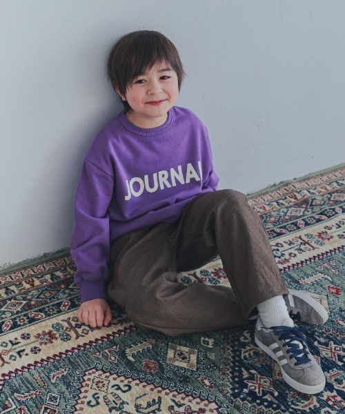 ZERO standerd（ゼロスタンダード）の「zero standard/ゼロスタンダード JOURNAL　トレーナー（スウェット・キッズ・ブラック/パープル/サンドベージュ・160cm/150cm/140cm/130cm/120cm/110cm/100cm）」の8枚目の写真