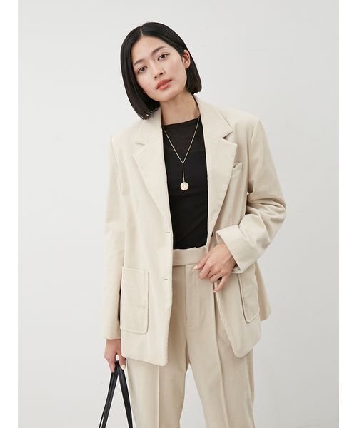 Mila Owen(ミラオーウェン)の「ボートネック後ろあきハーフスリーブT(Tシャツ/カットソー・レディース・ホワイト/ボルドー/ブラック/ライトブルー・0/1)」の11枚目の写真