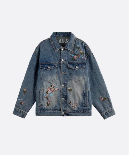 Retro Embroidery Denim Jacket