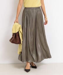 NOLLEY’S Sophi | ウォッシャブルレザーサテンギャザースカート(スカート)