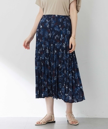 Petit Honfleur（プチオンフルール）の「アパッシュプリントスカート【ウエストゴム・通年素材】（スカート）」