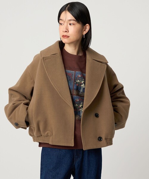 CITEN＞ウールライクショートトレンチブルゾン（ブルゾン