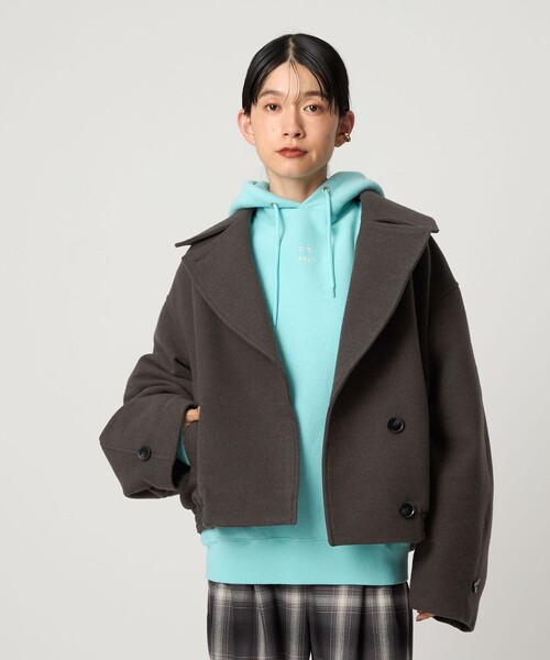 セール】＜CITEN＞ウールライクショートトレンチブルゾン（ブルゾン