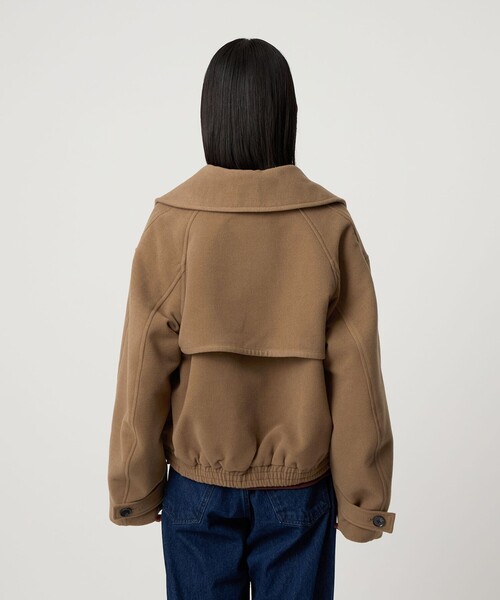 セール】＜CITEN＞ウールライクショートトレンチブルゾン（ブルゾン