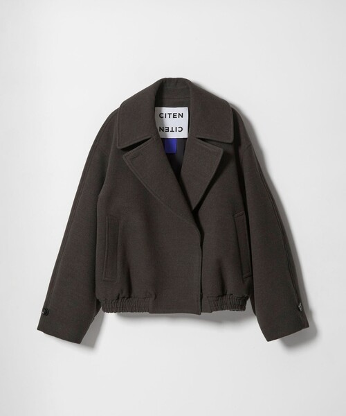 セール】＜CITEN＞ウールライクショートトレンチブルゾン（ブルゾン