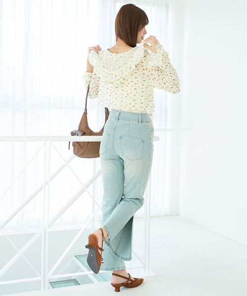 MAJESTIC LEGON(マジェスティックレゴン)の「フード付きフリルカーデ(カーディガン/ボレロ・レディース・ブラウン/ブラック/オフホワイト/ホワイト系その他2・MEDIUM)」の19枚目の写真