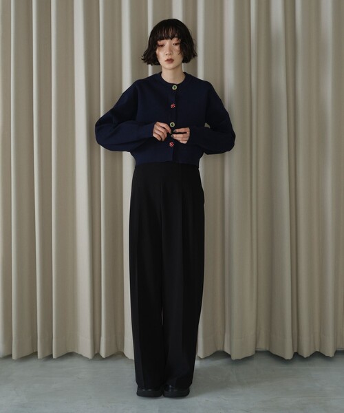 EMMEL REFINES＞EM HW ビジュー ミニ カーディガン（カーディガン