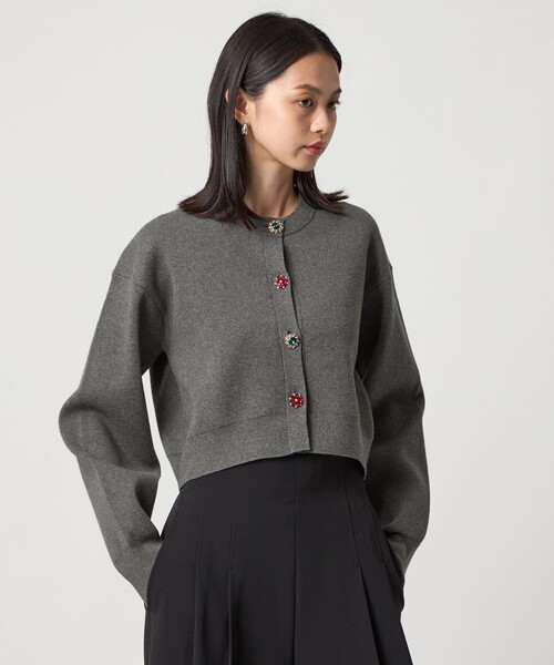 完売品　EMMEL REFINES ビジューカーディガン EMMEL REFINES（エメル リファインズ） カーディガン 「EMMEL REFINES