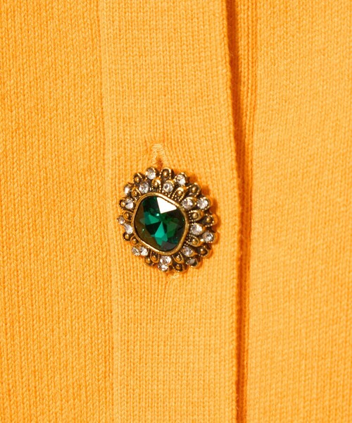 EMMEL REFINES（エメルリファインズ）の「＜EMMEL REFINES＞EM HW ビジュー ミニ カーディガン（カーディガン/ボレロ・レディース・ネイビー/イエロー/グレー・FREE）」の11枚目の写真