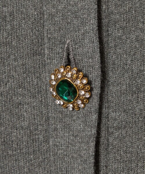 EMMEL REFINES（エメルリファインズ）の「＜EMMEL REFINES＞EM HW ビジュー ミニ カーディガン（カーディガン/ボレロ・レディース・ネイビー/イエロー/グレー・FREE）」の16枚目の写真