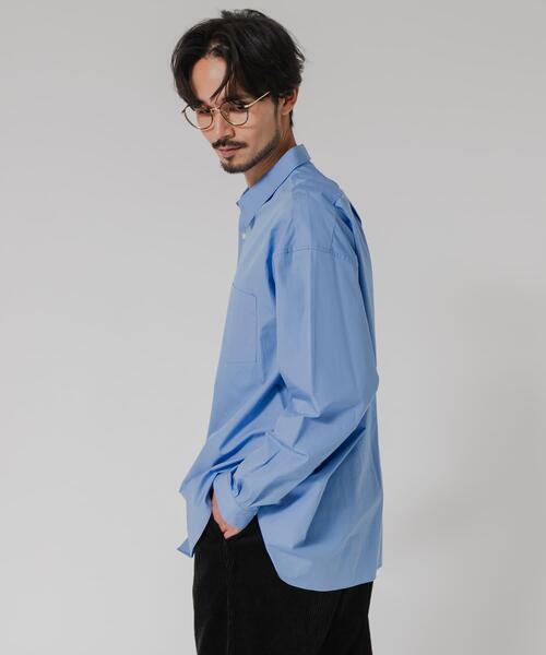 OVYトーマスメイソン長袖シャツ（販売会限定） THOMAS MASON】Prime-Over Band Collar Shirt