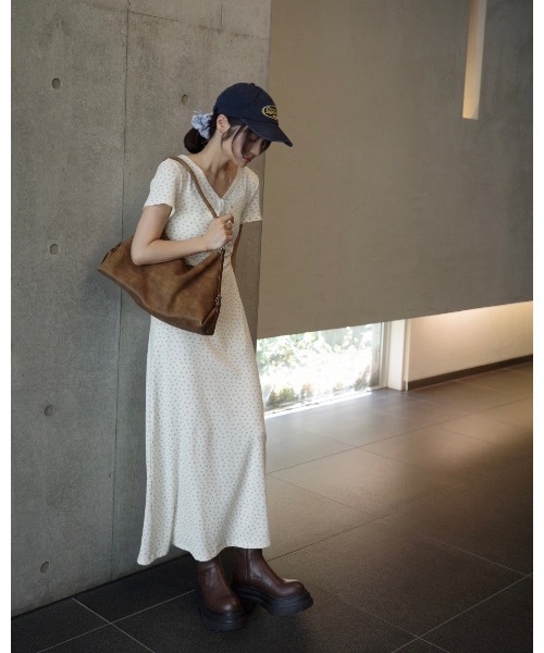 JUMELLE（ジュメロ）の「小花柄リブワンピース（ワンピース・レディース・アイボリー・FREE）」の20枚目の写真