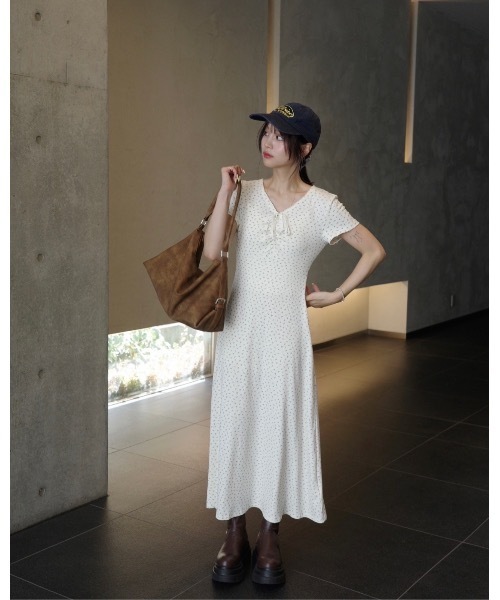 JUMELLE（ジュメロ）の「小花柄リブワンピース（ワンピース・レディース・アイボリー・FREE）」の21枚目の写真