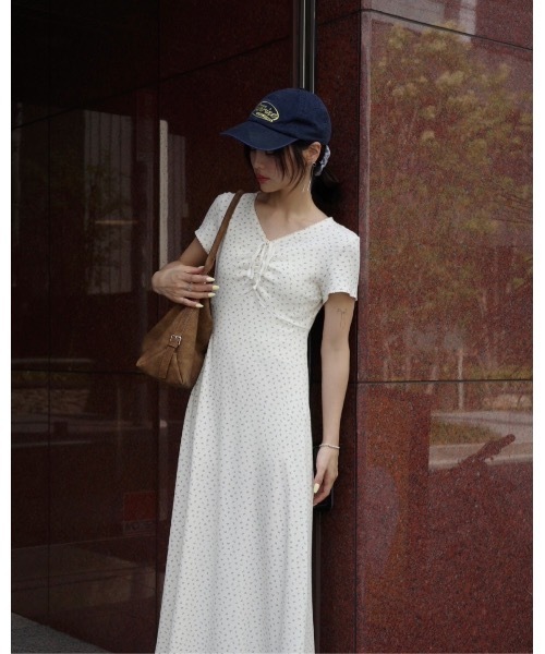 JUMELLE（ジュメロ）の「小花柄リブワンピース（ワンピース・レディース・アイボリー・FREE）」の22枚目の写真