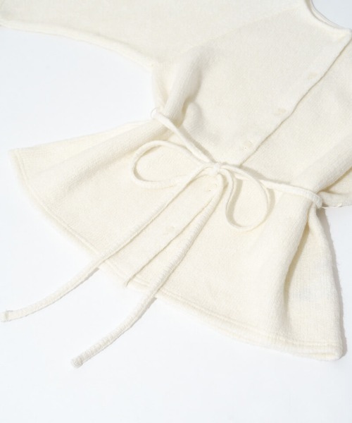 flower（フラワー）の「リボンチョーカーニット（ニット/セーター・レディース・グレー・FREE）」の18枚目の写真