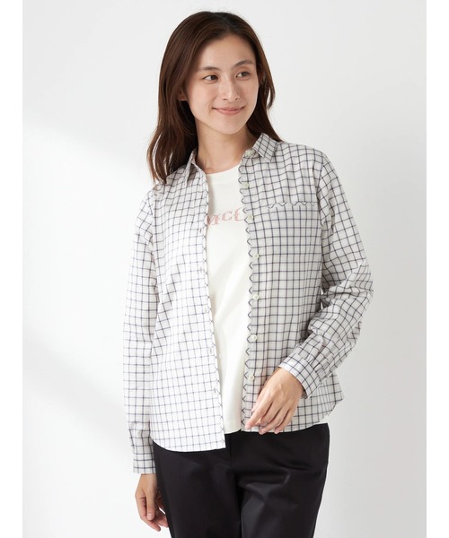 セール】ポプリンチェックシャツ（シャツ/ブラウス）｜McGREGOR