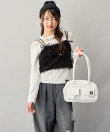 BISKEE（ビスキー）の「サテン横長BAG（ハンドバッグ）」