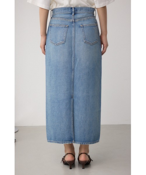 AZUL by moussy（アズールバイマウジー）の「AZUL DENIM VENUSストレートスカート（デニムスカート・レディース・ブルー/ライトブルー・SMALL/MEDIUM/LARGE）」の5枚目の写真