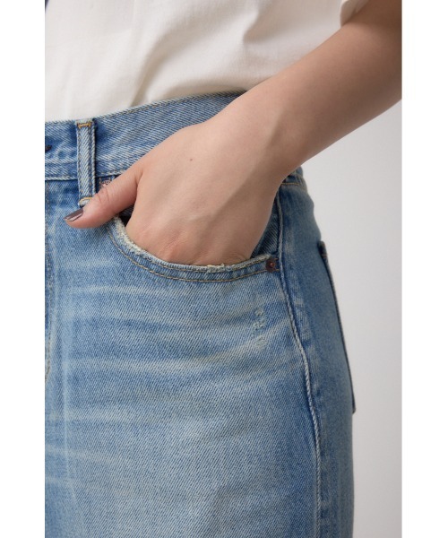 AZUL by moussy（アズールバイマウジー）の「AZUL DENIM VENUSストレートスカート（デニムスカート・レディース・ブルー/ライトブルー・SMALL/MEDIUM/LARGE）」の8枚目の写真