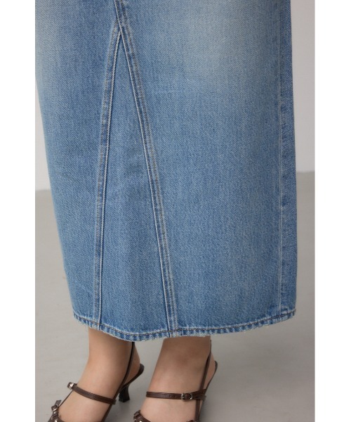 AZUL by moussy（アズールバイマウジー）の「AZUL DENIM VENUSストレートスカート（デニムスカート・レディース・ブルー/ライトブルー・SMALL/MEDIUM/LARGE）」の9枚目の写真