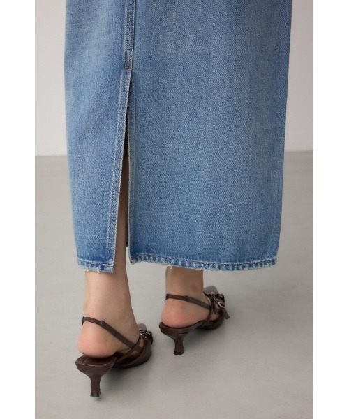 AZUL by moussy（アズールバイマウジー）の「AZUL DENIM VENUSストレートスカート（デニムスカート・レディース・ブルー/ライトブルー・SMALL/MEDIUM/LARGE）」の10枚目の写真