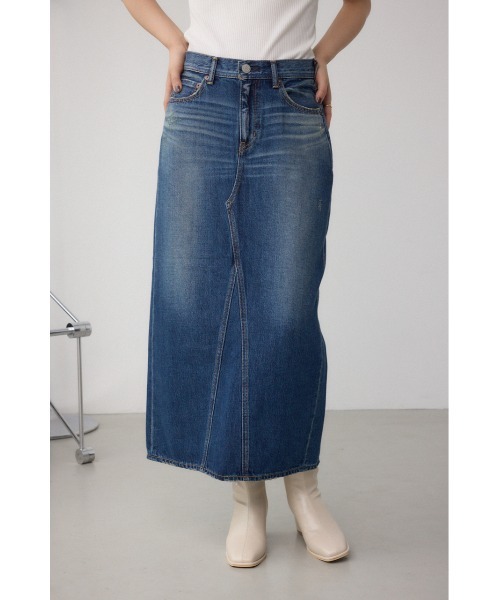 AZUL by moussy（アズールバイマウジー）の「AZUL DENIM VENUSストレートスカート（デニムスカート・レディース・ブルー/ライトブルー・SMALL/MEDIUM/LARGE）」の11枚目の写真