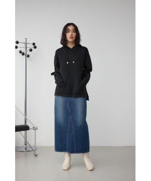 AZUL by moussy（アズールバイマウジー）の「AZUL DENIM VENUSストレートスカート（デニムスカート・レディース・ブルー/ライトブルー・SMALL/MEDIUM/LARGE）」の12枚目の写真
