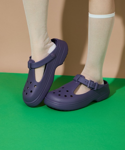 crocs(クロックス)の「【Crocs】Classic Mary Jane Clog クラシック メリージェーンクロッグ(サンダル・レディース・ブラック/アイボリー/パープル・22cm/23cm/24cm/25)」の18枚目の写真