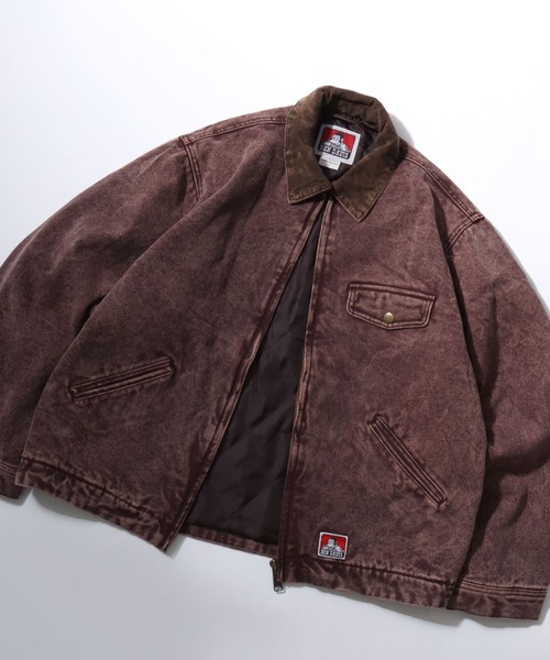 BEN DAVIS/ベンデイビス ZIP FRONT TRUCKER JACKET/オーバーサイズ