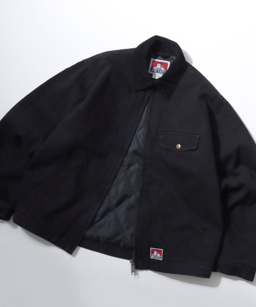 BEN DAVIS/ベンデイビス ZIP FRONT TRUCKER JACKET/オーバーサイズ