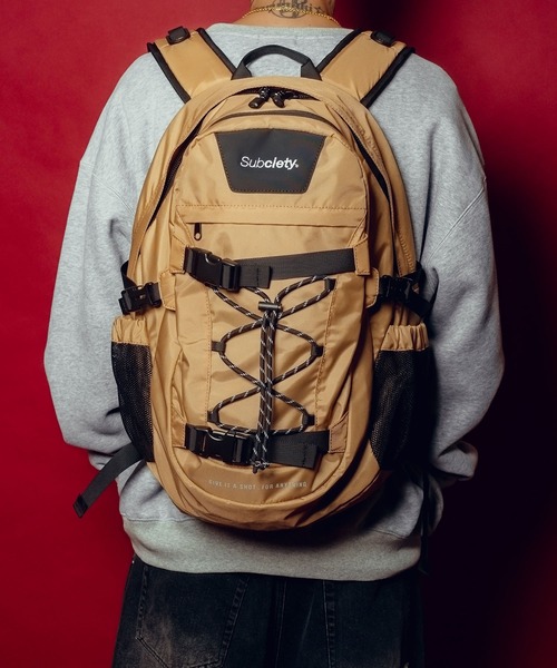 Subciety(サブサエティ)の「Backpack-Nomad-(バックパック/リュック・メンズ・ブラック/ベージュ・FREE)」の1枚目の写真